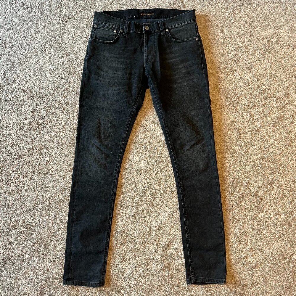 Nudie Jeans Slim Straight Black Denim